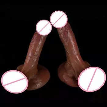 Супер мягкий силикон, супер большой толстый жеребец, женский мастурбатор, секс-игрушка, имитация пениса, искусственный пенис, женский продукт 17cm