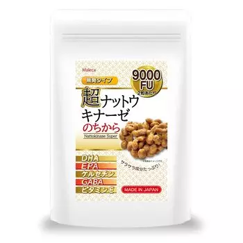 Super Natto Kinase Power DHA EPA Quercetin GABA Vitamin E Содержит добавку Natto Kinase Сделано в Японии [9000FU]