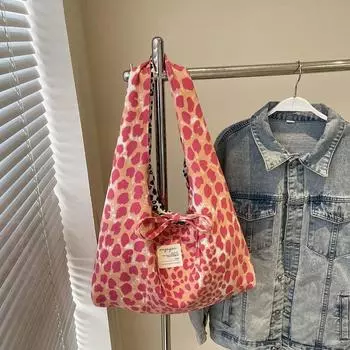 Super Popular Big Bag Women s 2025 New Arrival Tide Fashion Leopard-Print Shoulder Bag Large Capacity Totes Class Commuter Bag Pink [Collection Plus Purchase Priority Delivery]