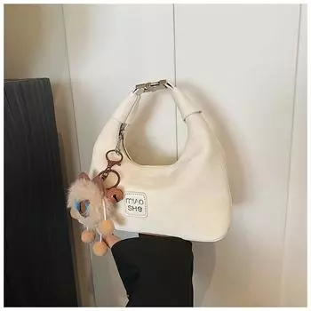 Супер пожарная маленькая женская сумка осень-зима 2024 года, новая ретро матовая сумка-мессенджер, нишевый дизайн, переносная сумка для пельменей чёрный