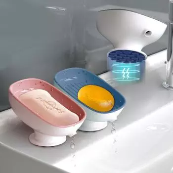 Супер присоска фиксированная мыльница контейнер для мыла в ванной комнате самоосушающийся держатель для кухонной раковины