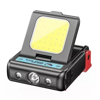 Супер яркая светодиодная фара COB, прожектор, клипса, кепка, лампа для рыбалки, кемпинга, налобный фонарь, аварийный фонарик чёрный