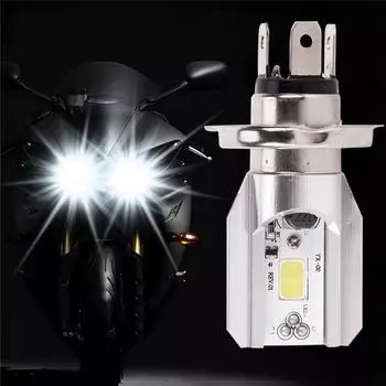Супер яркая. Светодиодная лампа для фар мотоцикла 1X H4 Ba20D Dc 12V