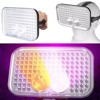 Супер яркий 111 светодиодов 395 нм желтый/УФ свет аккумуляторный налобный фонарь 4 режима Scorpion Lamp ручной поисковый УФ-фара