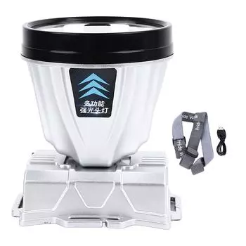 Супер яркий налобный фонарь с перезаряжаемым литий-ионным аккумулятором емкостью 800 мАч, водонепроницаемый, мощный налобный фонарь с