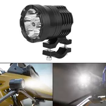 Супер яркий светодиодный прожектор 12 В для BMW Honda Kawasaki Cafe Racer, аксессуары чёрный