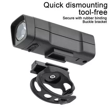 Супер яркий велосипедный фонарь, высокие люмены, 3 режима, регулируемый, водонепроницаемый, перезаряжаемый, простая установка, карманный велосипедный светодиодный фонарь чёрный