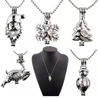 Супер Рождественский подарок Санта-Клаус Снежинка Клетки Подвески для DIY Handmade Wish Love Подвеска F