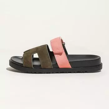 Super second uncle~ Velcro casual women s shoes new thick-soled small man height-increasing sandals wear H slippers women 35