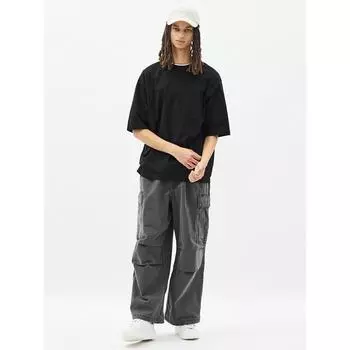 СУПЕР ШИРОКИЕ БРЮКИ-КАРГО UNIQLO DENIM