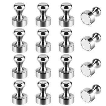 Супер сильный магнитный магнитный толкатель магнитный магнитный набор идеально подходит для булавок, булавок, крючков, булавок, 16, холодильников/карт/досок/офисов