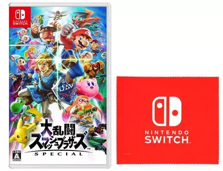 Super Smash SPECIAL Switch Nintendo Switch с логотипом Салфетка из микрофибры в комплекте Bros. - [Бонус]