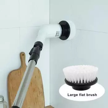 Сверхмощная электрическая щетка-скруббер для чистки с 7 универсальными насадками, перезаряжаемая, беспроводная