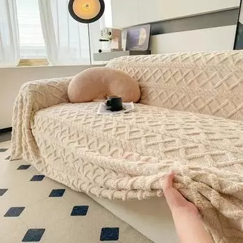 Супер теплое одеяло для дивана, коралловый флис, одеяло для дивана, полотенце для зимы, мягкий толстый чехол для дивана для гостиной, чехол для дивана 1/2/3/4 180x130cm