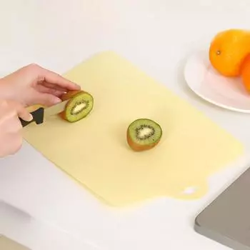 Супер толстая гибкая разделочная доска для группы разделочной доски цвета кухни с легкой подвесной ручкой One Size бежевый