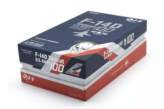 Super Tomcat 2nd Fighter Squadron ВМС США, финальный полет 2003 года, масштабная готовая модель NE100 [Истребители] F-14D № 100 Охотники за головами VF-2
