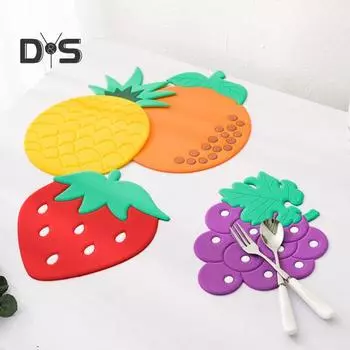 Супер ветровая теплоизоляция, круглая фруктовая форма, подставка для столовых приборов, стол, чашка, коврик для дома Strawberrys