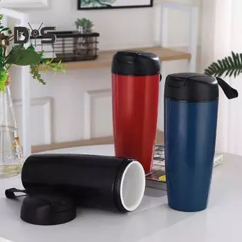 Супер ветровая термочашка, устойчивая к ржавчине керамическая подкладка из нержавеющей стали, портативная автомобильная термос для улицы чёрный