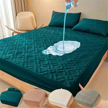 Супер водонепроницаемая простыня наматрасник с защитой от клещей антибактериальный защитный чехол для кровати стеганая простыня без наволочки 90x200cm Only a sheet
