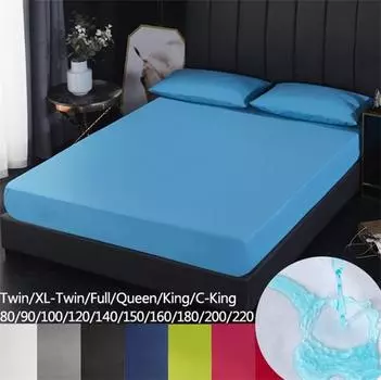 Супер водонепроницаемая простыня с эластичной резинкой, наматрасник, защитный чехол для кровати, простыни с глубоким карманом, чехол для кровати 80x200+30cm Only A Sheet