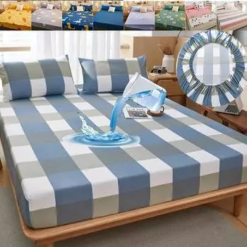 Супер водонепроницаемый чехол на матрас для кровати, простыня с мультяшным принтом, покрывало на кровать, простыня с глубоким карманом, покрывало, домашний текстиль(НЕТ наволочки) 90x200cm Only a sheet