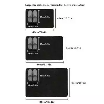 Супер-впитывающий коврик для ванной комнаты, противоскользящий коврик для ванной, коврик для ванной, коврик для длинной шерсти, коврик для двери в спальню, украшение для дома 40cm x 60cm синий