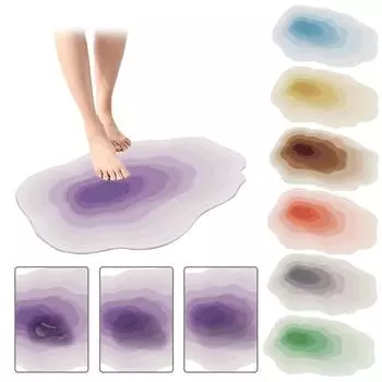 Супер впитывающий напольный коврик, мягкий ковер, противоскользящий коврик для ванной комнаты, коврик из диатомовой грязи One Size зелёный