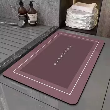 Супер впитывающий напольный коврик, противоскользящий, 30 цветов, быстросохнущий коврик для ванной комнаты, напольный ковер, легко чистящийся домашний маслостойкий кухонный коврик A-40x60cm синий