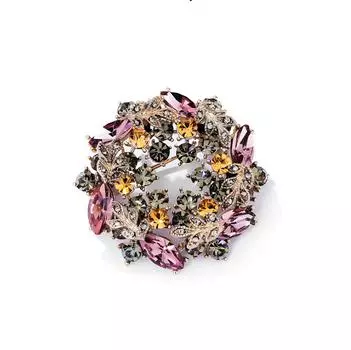 Супер-вспышка темперамент баухиния кристалл высококачественный костюм маленькая брошь женская весенняя брошь на вырез аксессуары фиксированная одежда корсаж