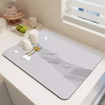 Суперабсорбент кухонный коврик для сушки посуды нескользящие коврики для сушки столовые приборы аксессуары для украшения стола коврики для посуды 30X40cm