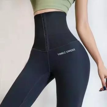 Суперэластичные облегающие брюки «акула», женские тонкие брюки с высокой талией и подъемом бедер, тонкие брюки для йоги S чёрный