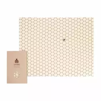 SuperBee Beeswax Wraps Beeswax Wraps Big Daddy XXL Hexagonia пищевые пленки | | | Многоразовые, экологически чистые, безотходные