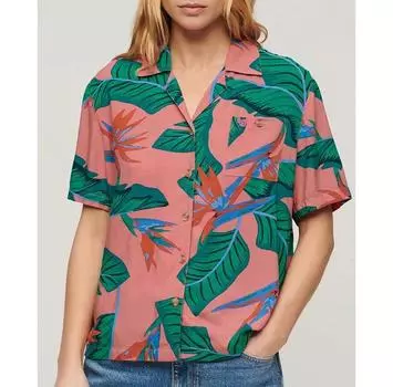 Superdry Beach Resor рубашка с коротким рукавом S