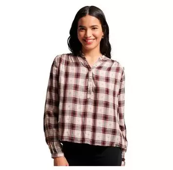 Superdry Check блузка с длинным рукавом XS