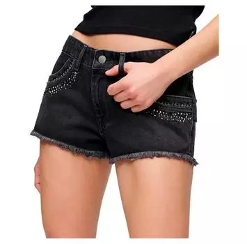 Superdry Diamante Embellish denim шорты 28