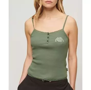 Superdry Essential Button Down блузка без рукавов S-M