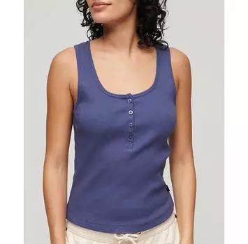 Superdry Essential Button Down рубашка без рукавов L