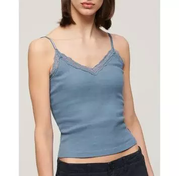Superdry Essential Lace Trim блузка без рукавов XS