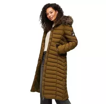 Superdry Fuji Faux Fur Longline куртка XL