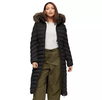 Superdry Fuji Faux Fur Longline куртка 2XS
