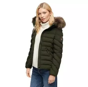 Superdry Fuji Faux Fur Padded куртка XS