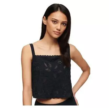 Superdry Ibiza Embroidered Cami блузка без рукавов M