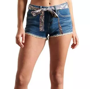 Superdry Lace Hot denim шорты 26
