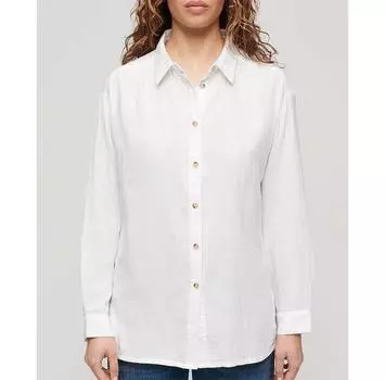 Superdry Longline рубашка с длинным рукавом XS