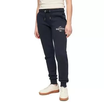 Superdry Luxe Metallic Logo Slim joggers XS