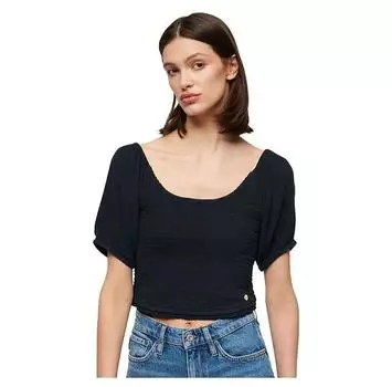 Superdry Smocked short блузка с рукавами S