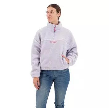 Superdry Свитер с полумолнией Embroidered Borg 2XS