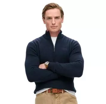 Superdry Свитер с полумолнией Essential Embroidered M