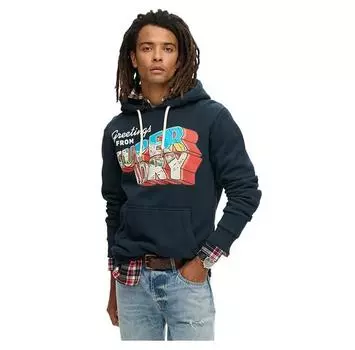 Superdry Travel Postcard Graphic худи XL