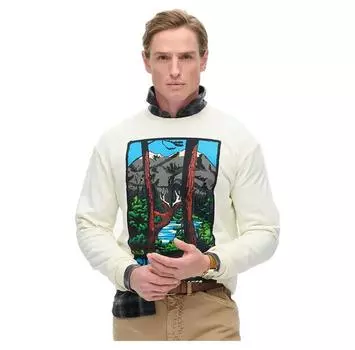 Superdry Travel Postcard Graphic свитшот XL